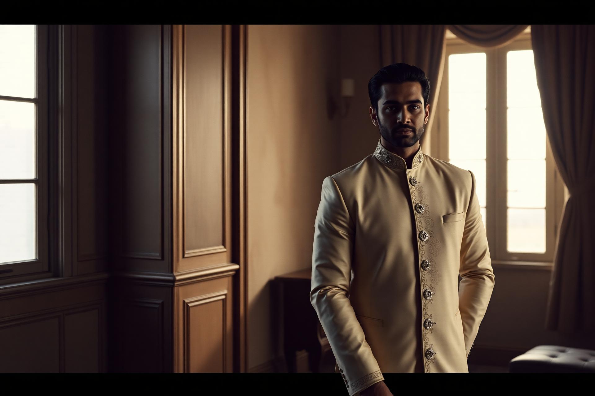 The Friday Ethnic — a gentleman in ivory sherwani